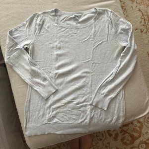 Old Navy Pale Blue Speckled Thread Boat Neck Lightweight Sweater Sz L